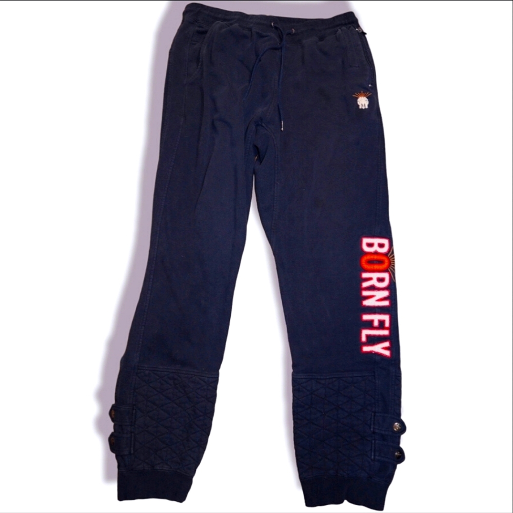 Born Fly quilted joggers